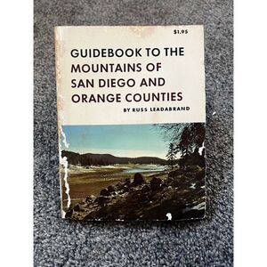 San Diego CALIFORNIA Vintage Travel Book-‘Mountains of’-Leadabrand 1971